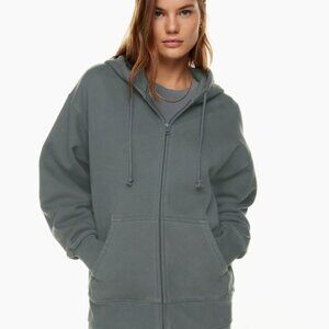 Aritzia TNA COZY FLEECE BOYFRIEND ZIP HOODIE Size Extra Small XSmall XS